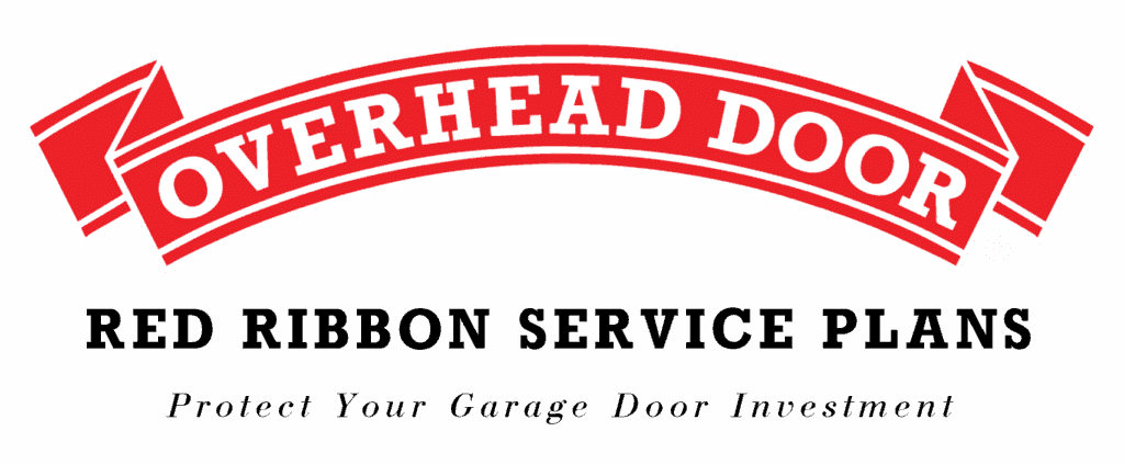 overhead door company logo red ribbon service plans