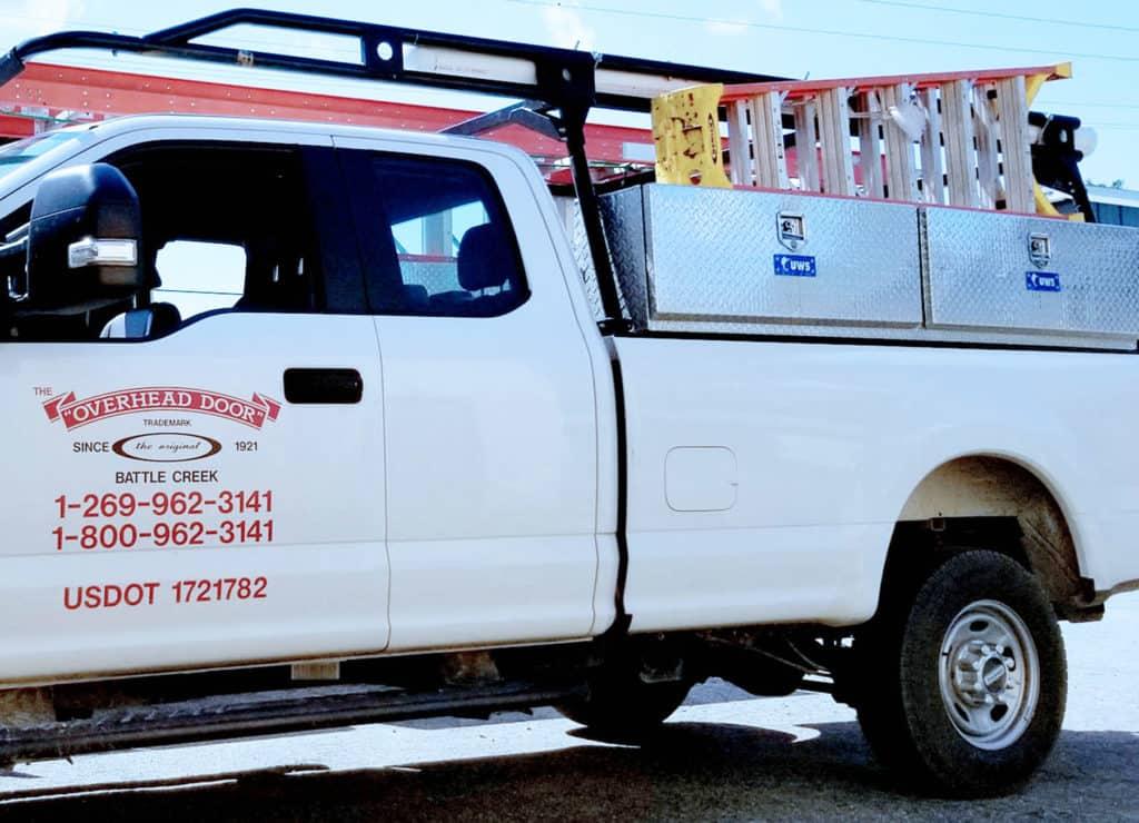 residential repair service truck